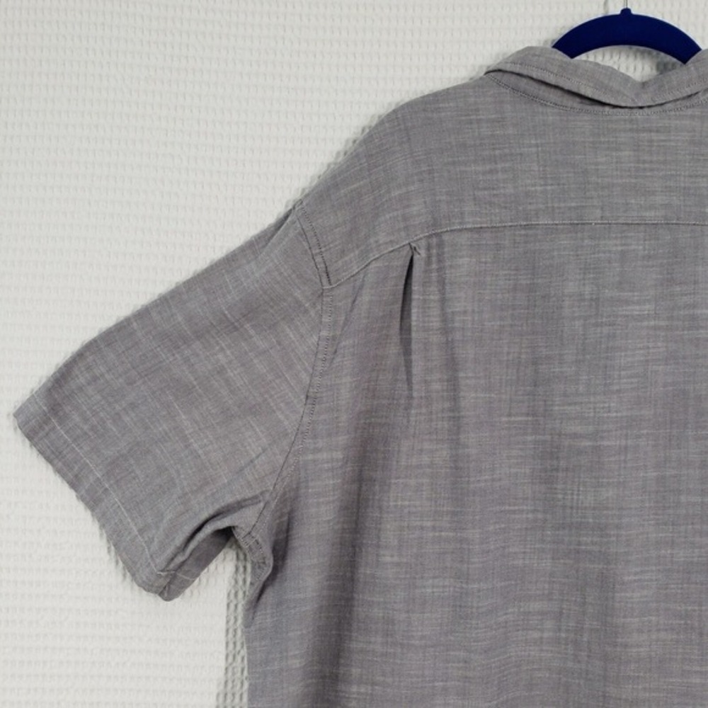 George Button Down Shirt Mens 2XL 50-52 Grey Classic Fit Short Sleeve Casual Dad - Picture 16 of 16